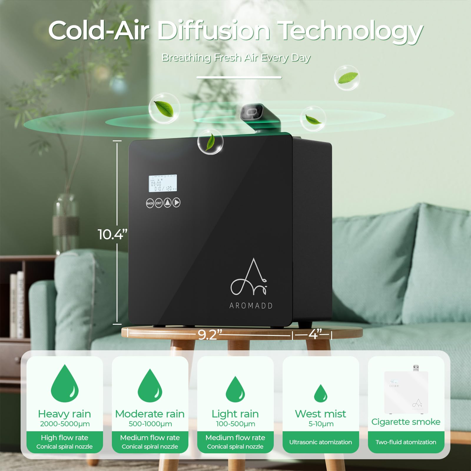 Aromadd hotel collection diffuser for premium spaces