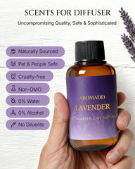 Aromadd Lavender Diffuser Oil bedside setup for cozy evenings.