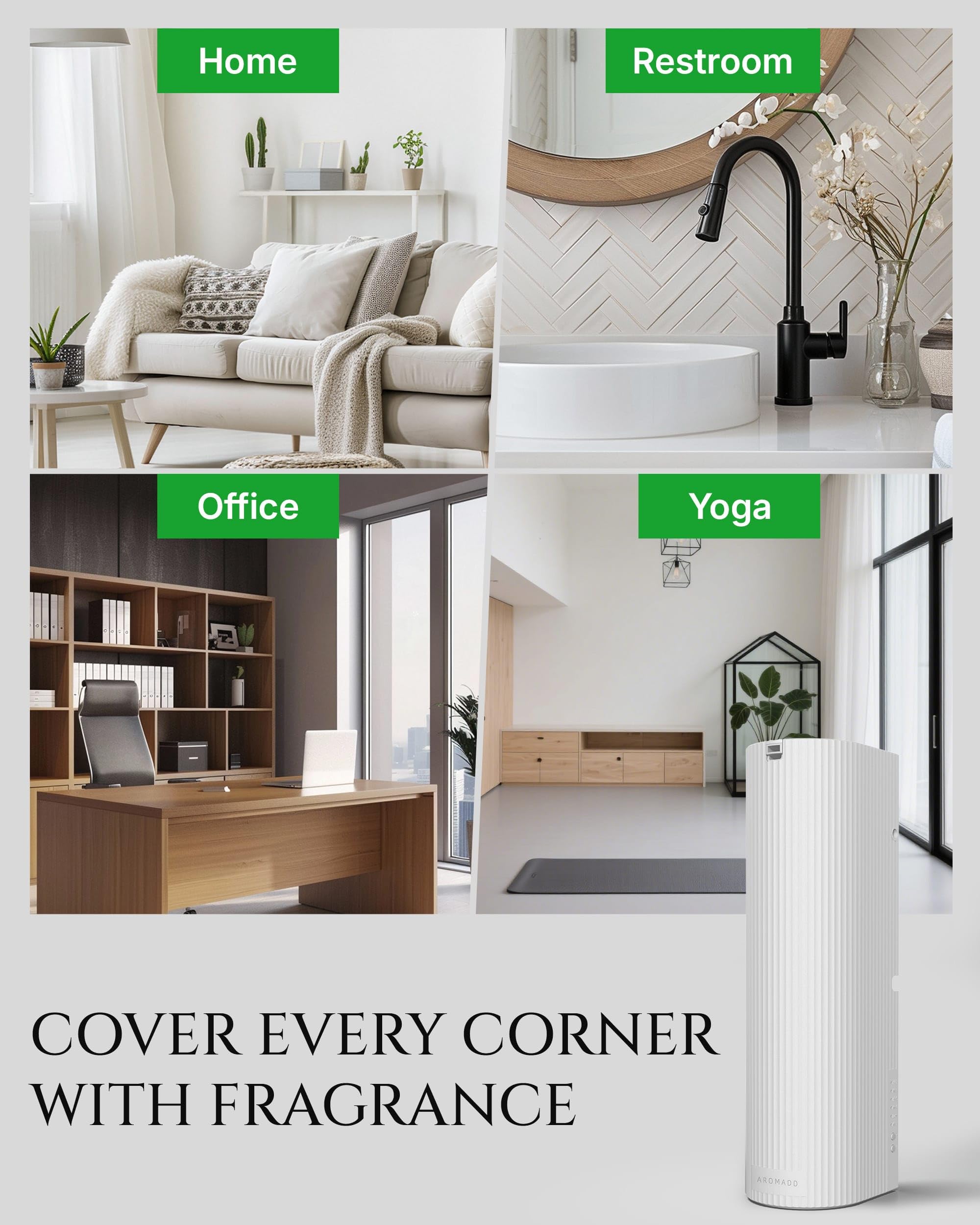 Aromadd diffuser powered by USB-C cable