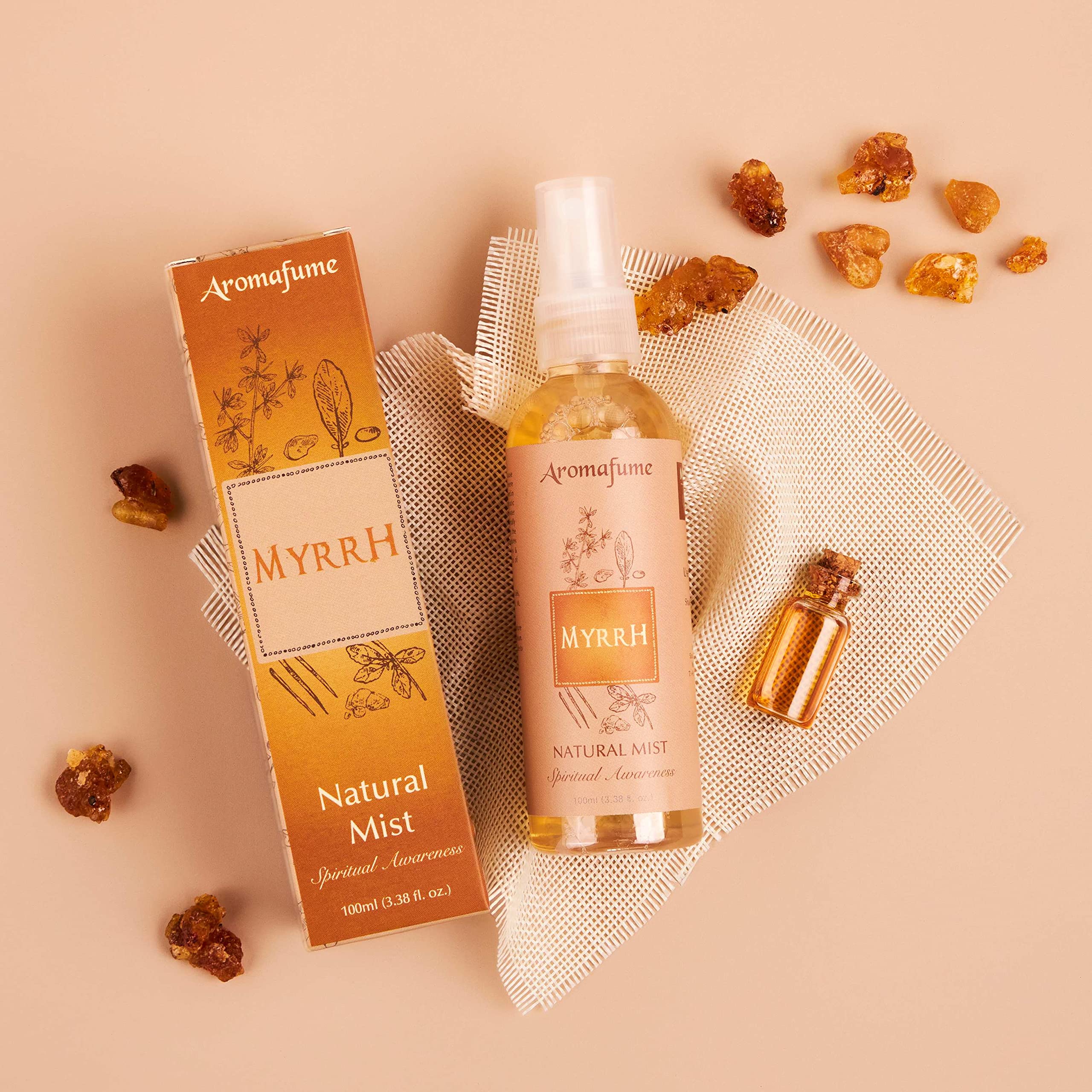 Aromafume Spiritual Awareness fabric spray for easy textiles scenting.