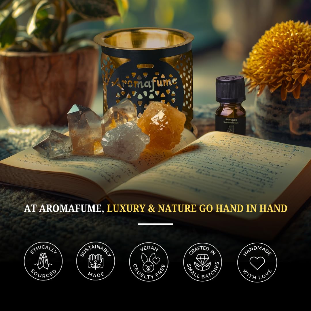 Aromafume vegan cruelty-free seal signals ethical sourcing and a clean-air aroma.