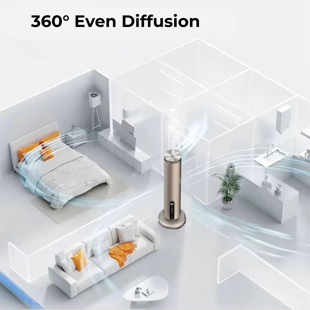 AROMALEV diffuser operates quietly for peaceful bedrooms and workspaces