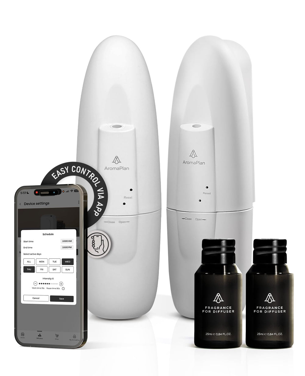 AromaPlan 5-Star Collection dual plug-in diffusers with two fragrances