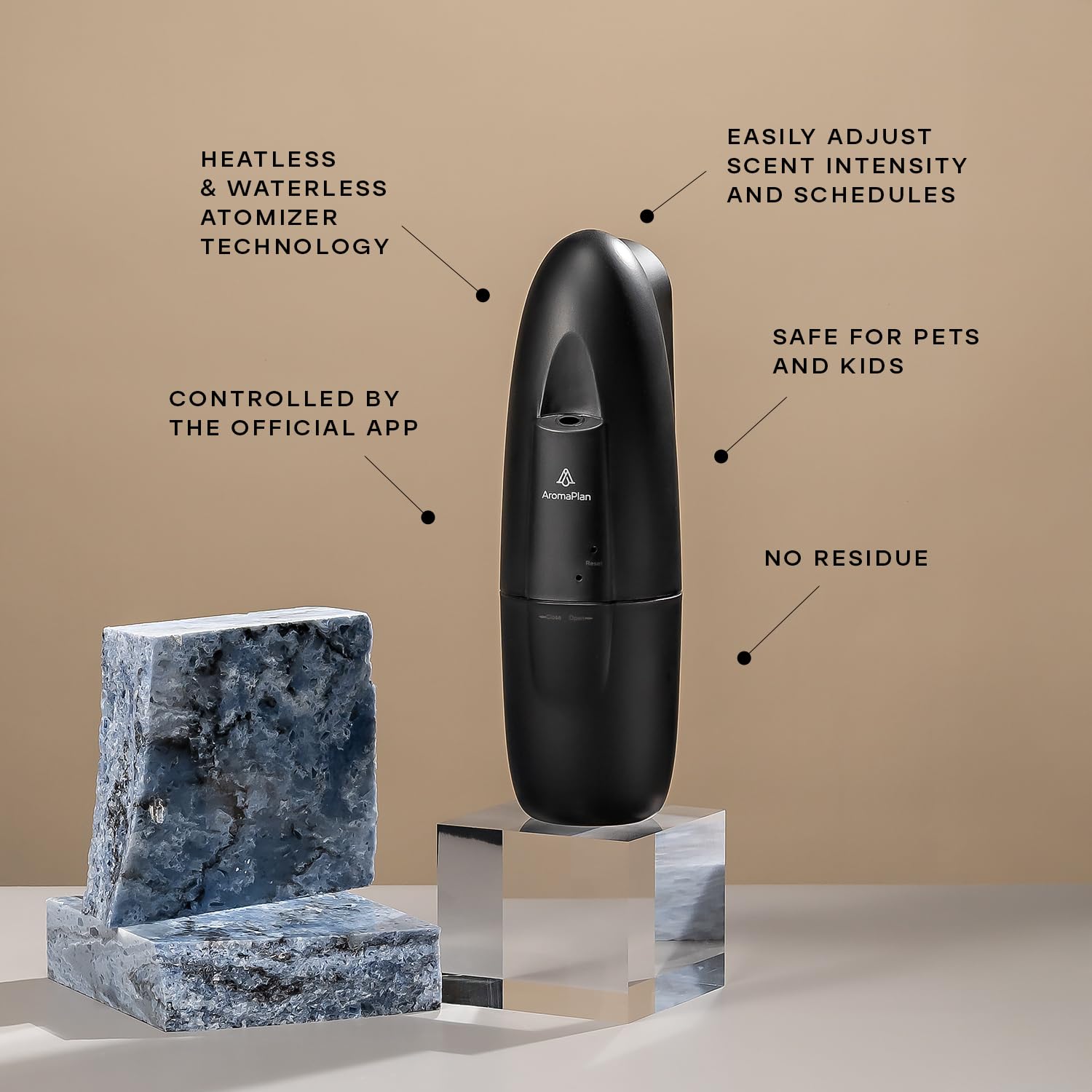 Dubai fragrance bottle included with AromaPlan diffuser