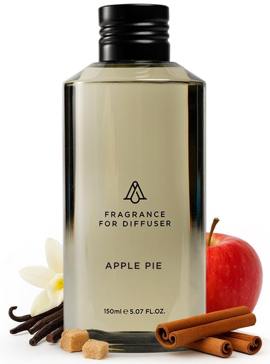 AROMAPLAN Apple Pie diffuser oil bottle shown for long-lasting fall fragrance