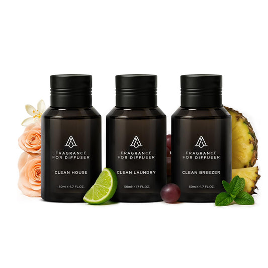 AromaPlan Clean Collection Gift Set with three 1.7 oz bottles (50 ml each)