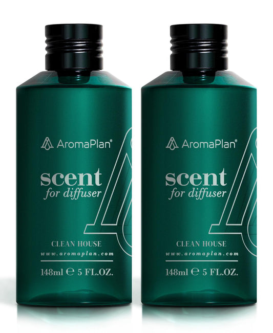 Front view of AromaPlan Clean House essential oil 5oz (148ml) 2-pack