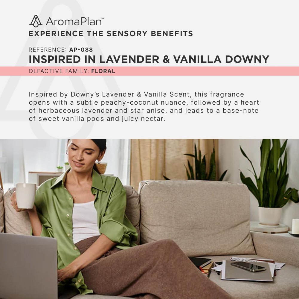 USA-made AromaPlan fragrance oil bottle with label