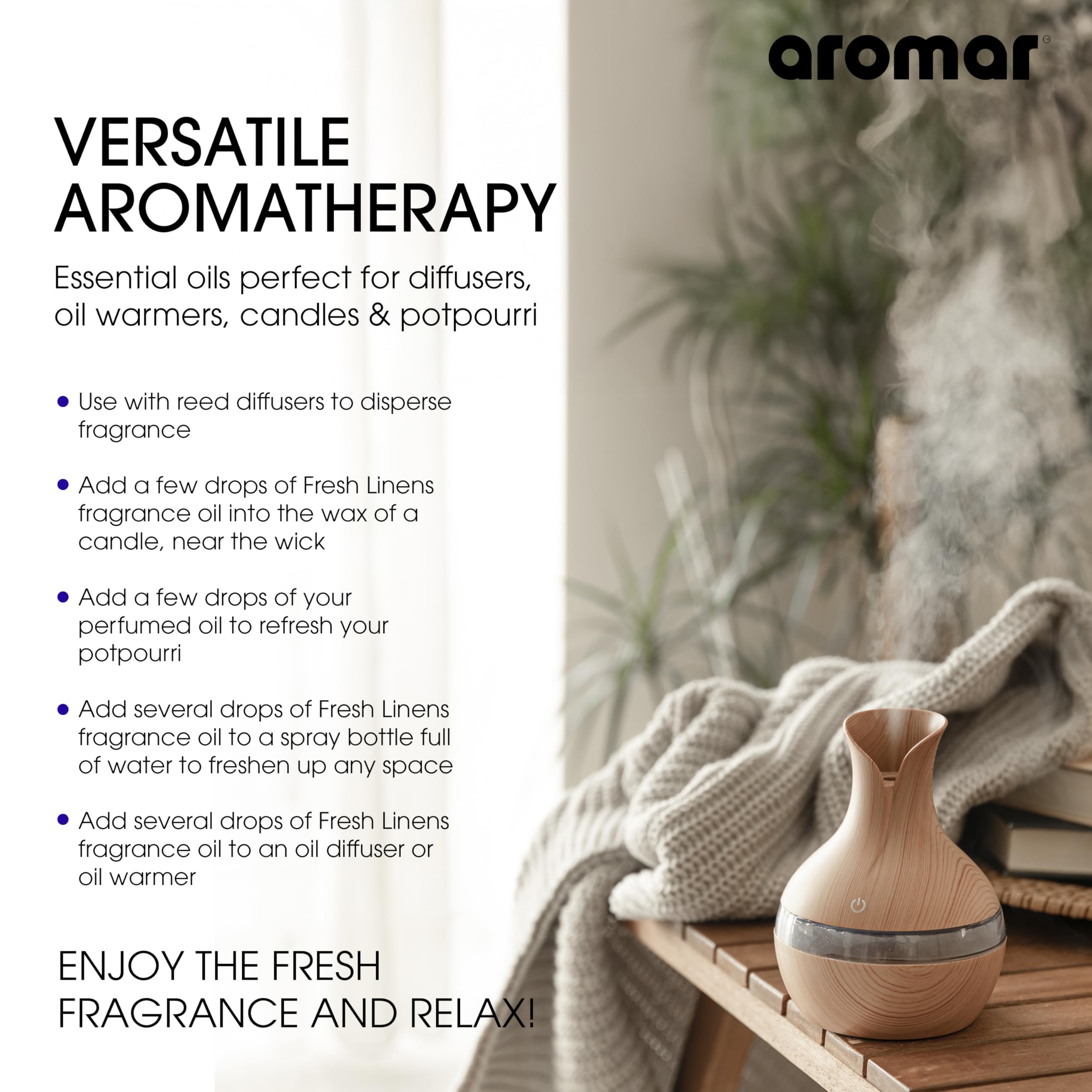Diffuser releasing Italian Jasmine aroma in a room