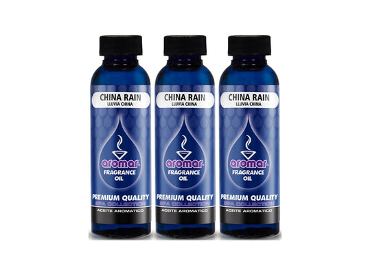 AROMAR Rain Mist 3-pack fragrance oil 2oz bottles – front view