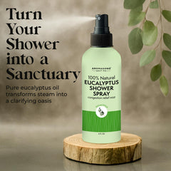 Close-up of eucalyptus oil ingredients for the spray