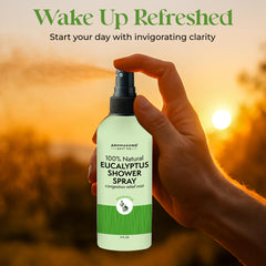 Made in USA label on Aromasong Shower Spray