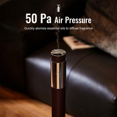AROMASOUL app-control screen demonstrates Bluetooth scheduling for fragrance