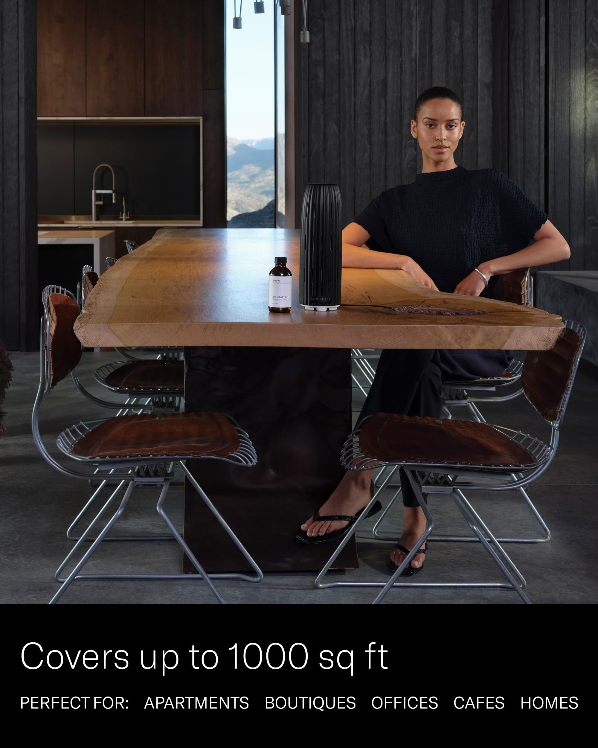 Bluetooth setup controls for AromaTech Ambience Diffuser White Stone