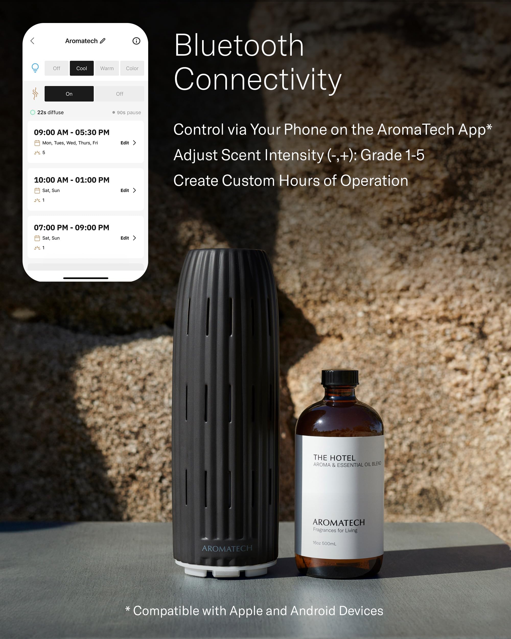 AromaTech Ambience Diffuser White Stone packaging box