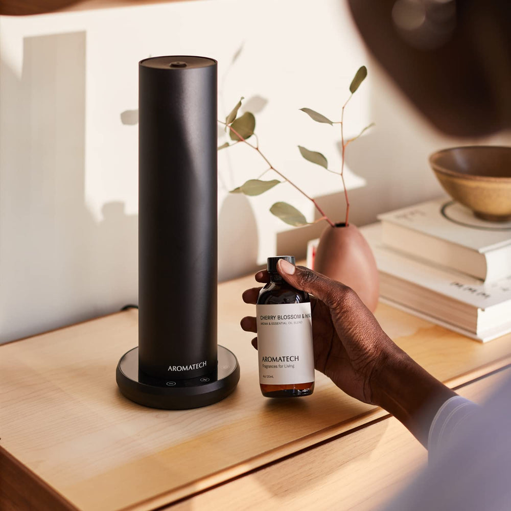 Natural ingredients and essential oils in AromaTech fragrance