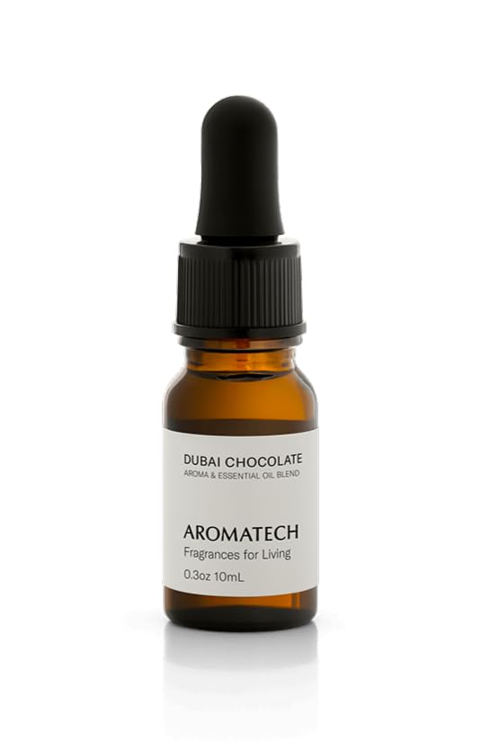 AromaTech Dubai Chocolate diffuser oil bottle with 0.33 oz (10 mL) label.