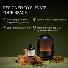 Diffuser setup using AromaTech Dubai Chocolate oil.