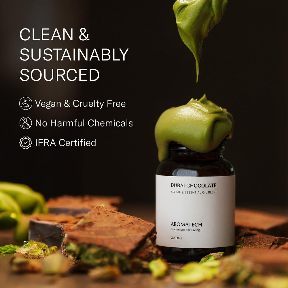 Dubai Chocolate essential oil blend from AromaTech.
