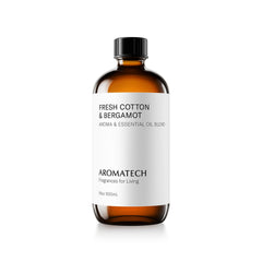 AromaTech Fresh Cotton & Bergamot 500ml bottle close-up