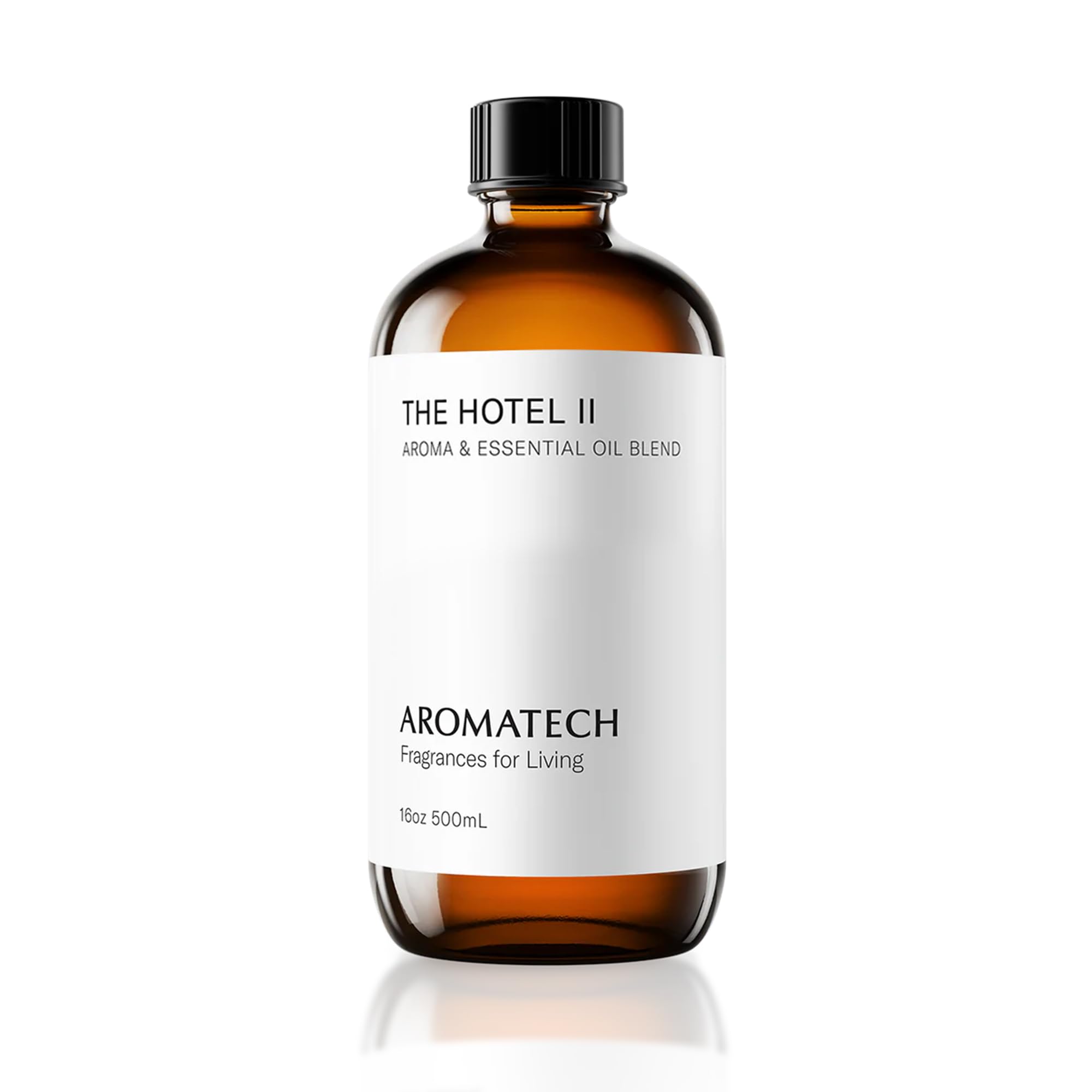 AromaTech Hotel II fragrance oil diffuser bottle creates elegant, inviting room ambiance.