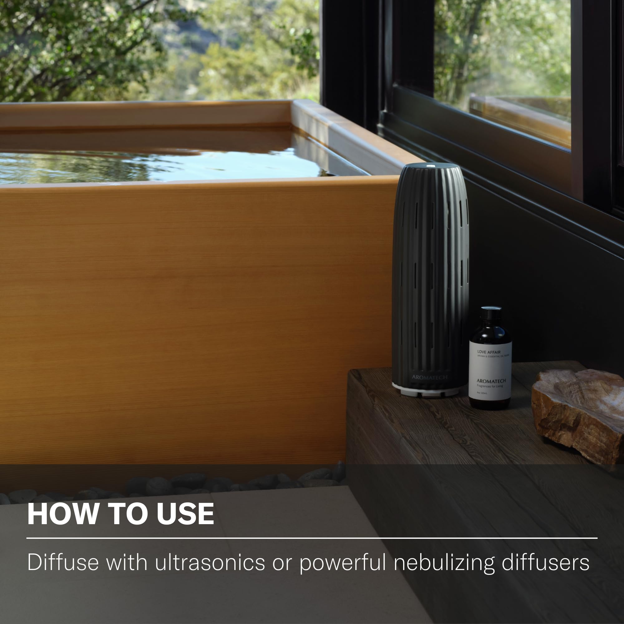 Ultrasonic diffuser releasing Love Affair aroma