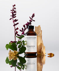 AromaTech Palo Santo & Amber 500 mL bottle on white background