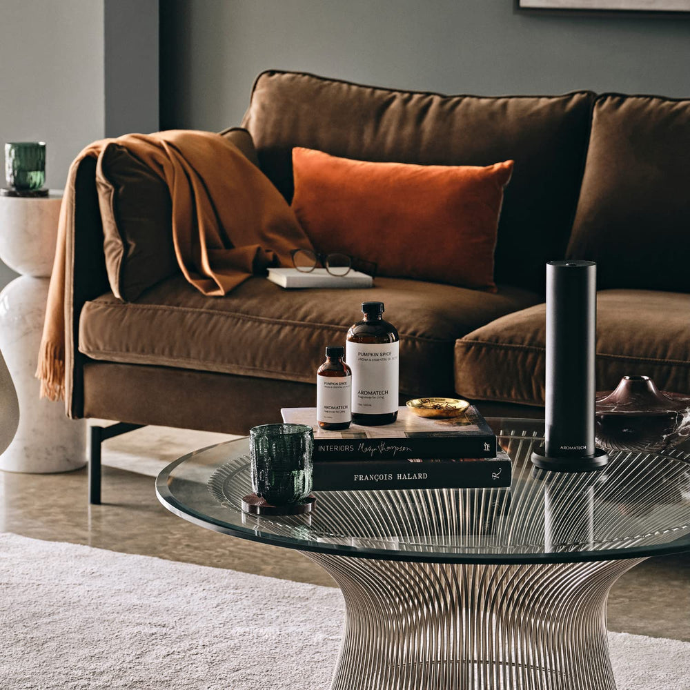 Ultrasonic diffuser releasing Pumpkin Spice aroma