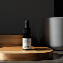 Lifestyle shot of the Santal & Love Affair Set on a coffee table