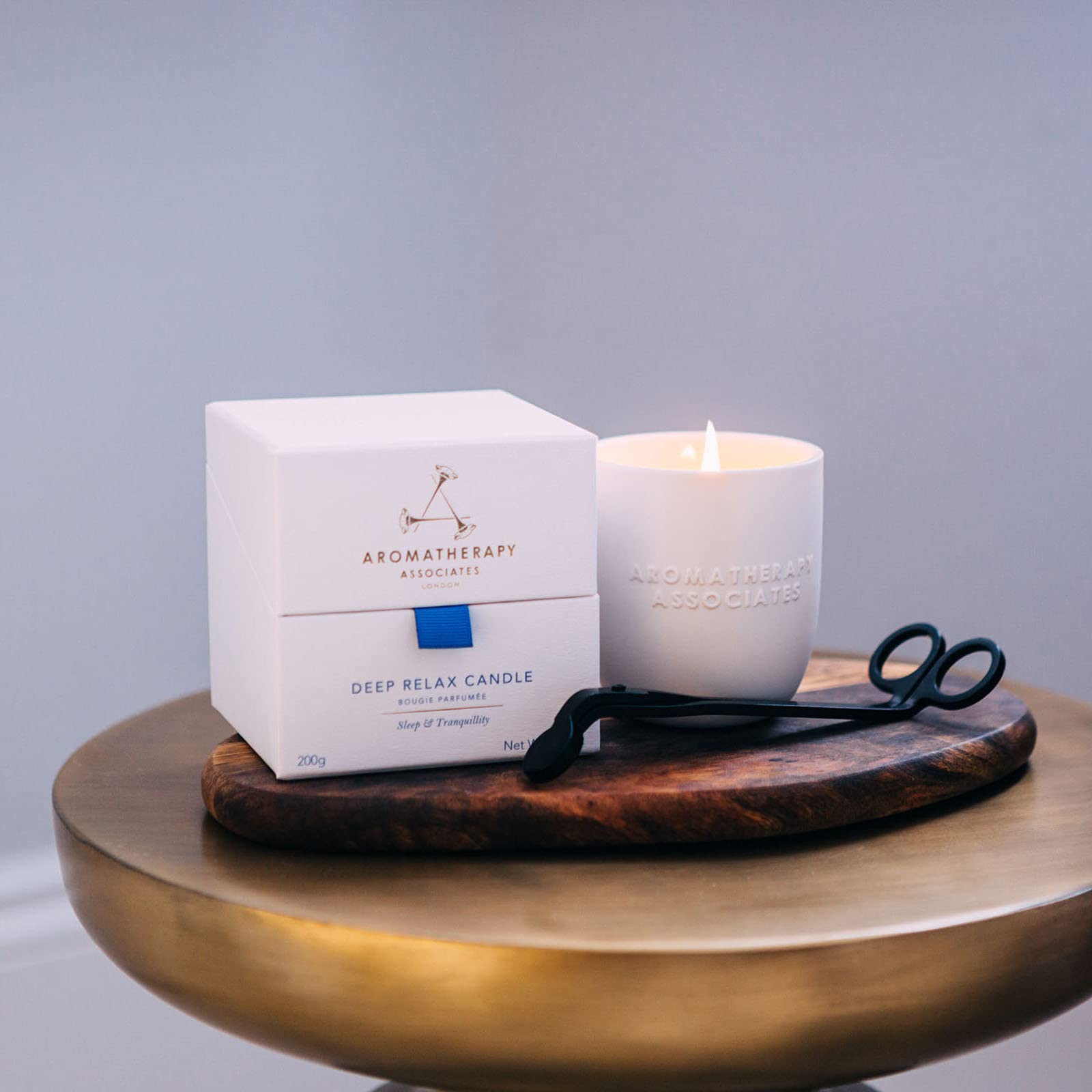 Aromatherapy Associates Deep Relax Candle hand-poured in the UK ambience