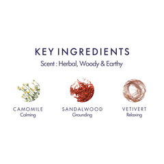 Sandalwood notes provide comforting warmth in Deep Relax mist