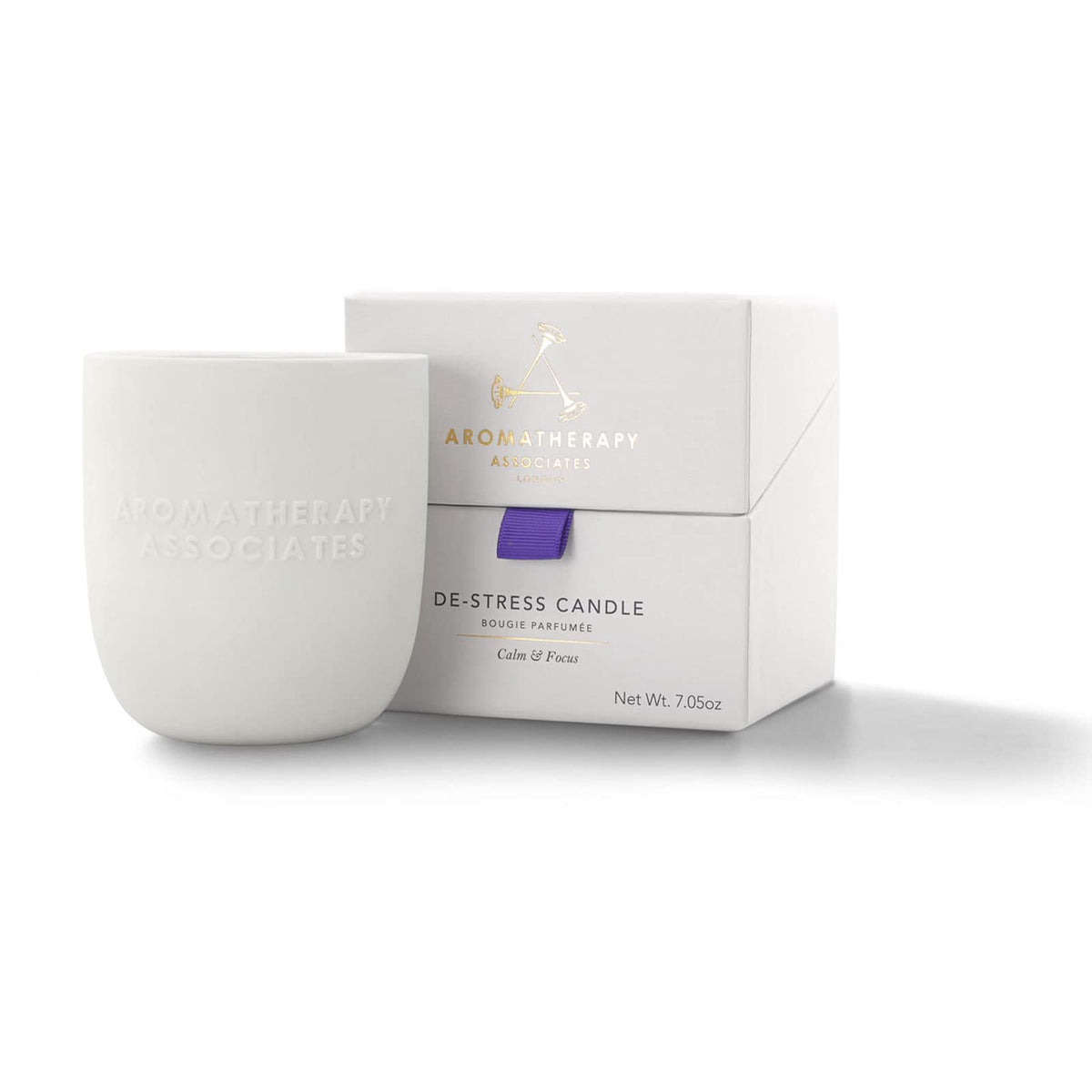 Aromatherapy Associates De-Stress Candle wax close-up for calming ambient mood