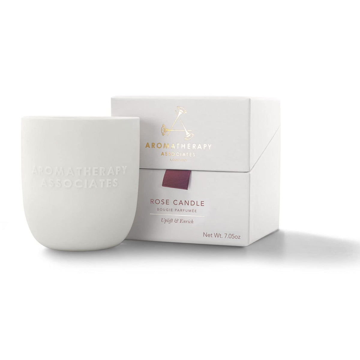 Aromatherapy Associates Rose Candle rose petals close-up for mood uplifting ambience