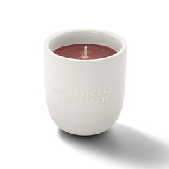 Aromatherapy Associates Rose Candle vegan wax close-up highlighting clean burn