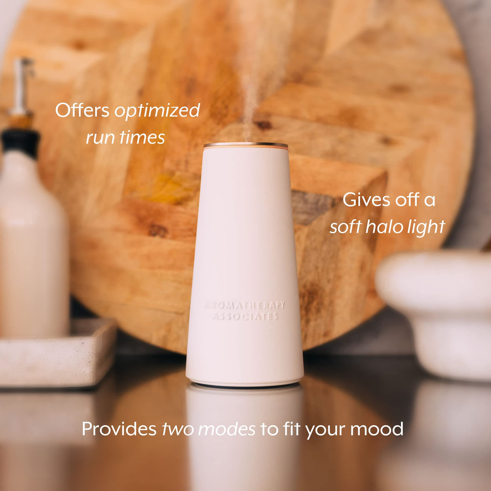 Aromatherapy Associates three settings timer display offers flexible diffusion durations