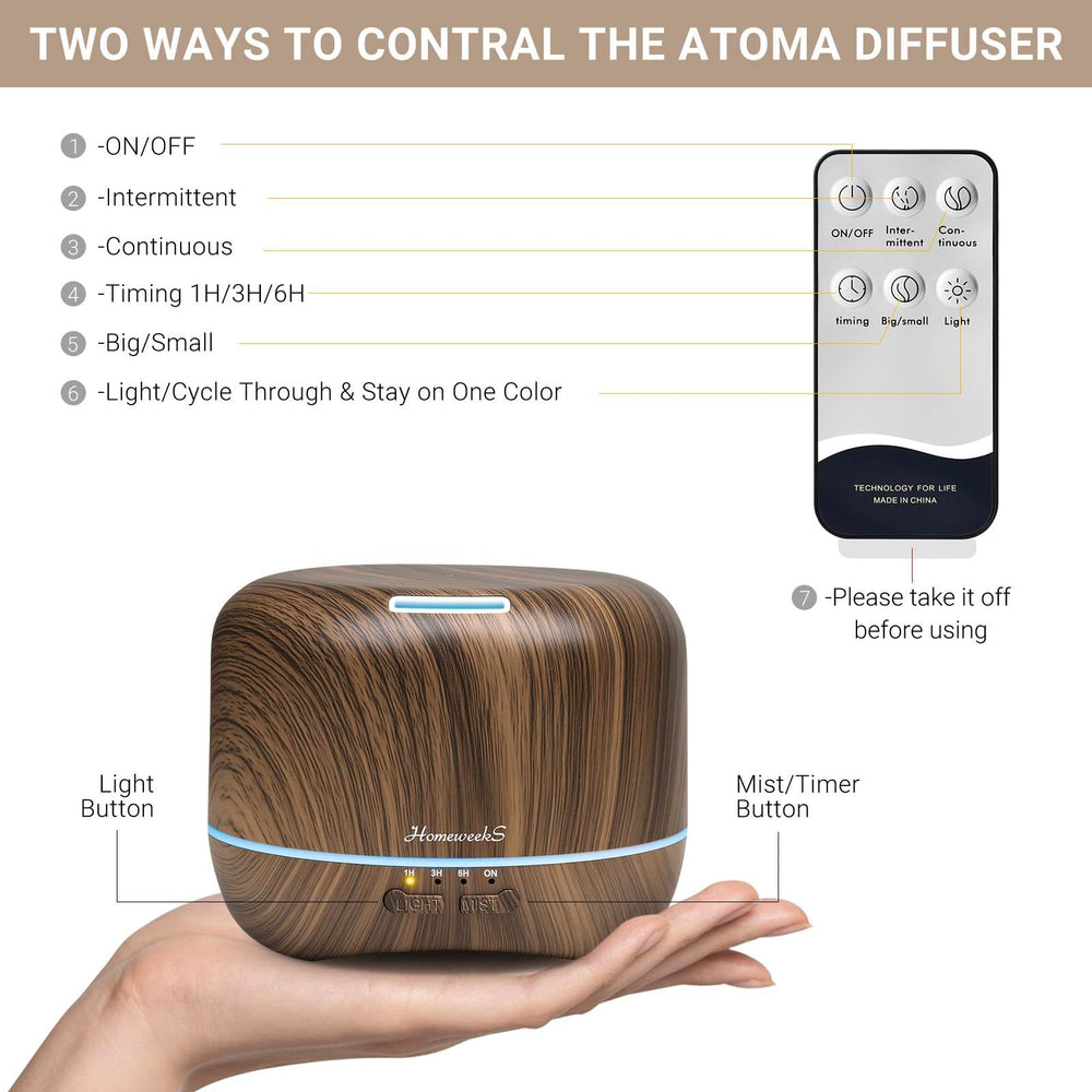 Aromatherapy diffuser in a cozy bedroom setup