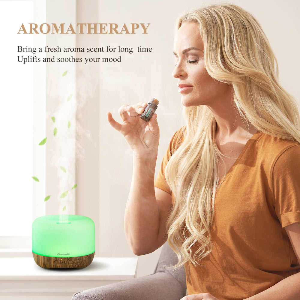 Brown 500ml diffuser in bedroom setting