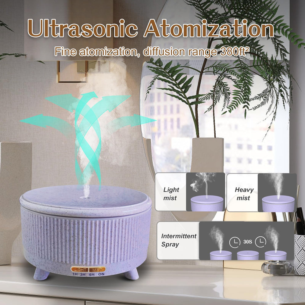 Aromatherapy diffuser with 7-color LED lights