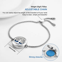 25mm locket diameter on a secure adjustable silver chain