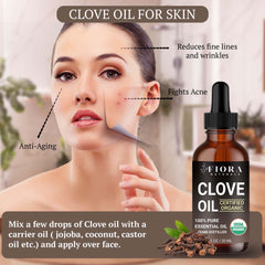 Aromatherapy diffuser with clove essential oil