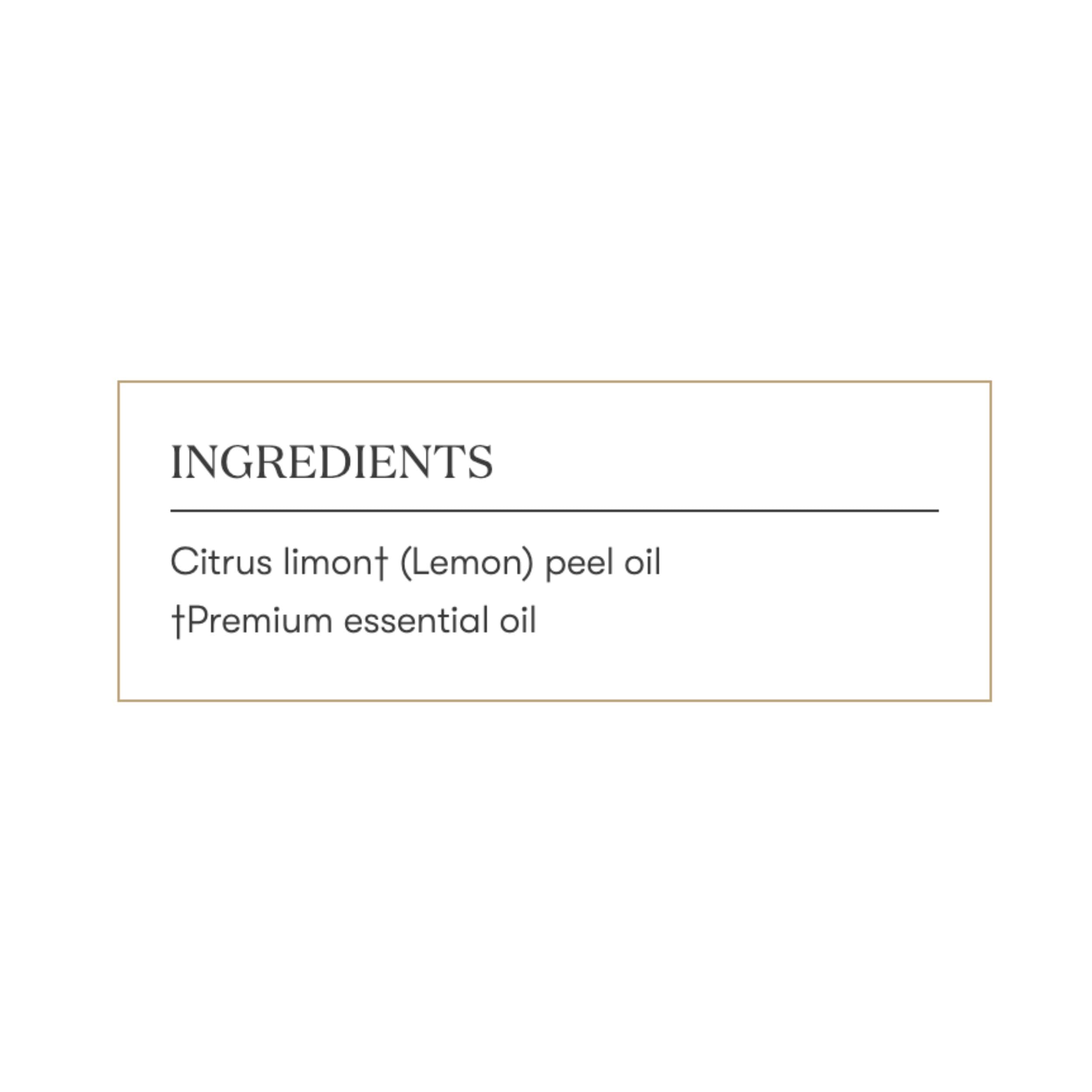 Aromatherapy diffuser emitting fresh citrus lemon aroma