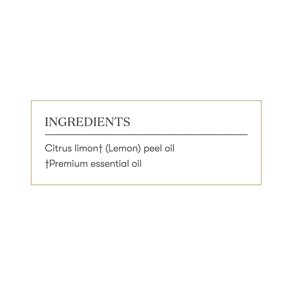 Aromatherapy diffuser emitting fresh citrus lemon aroma