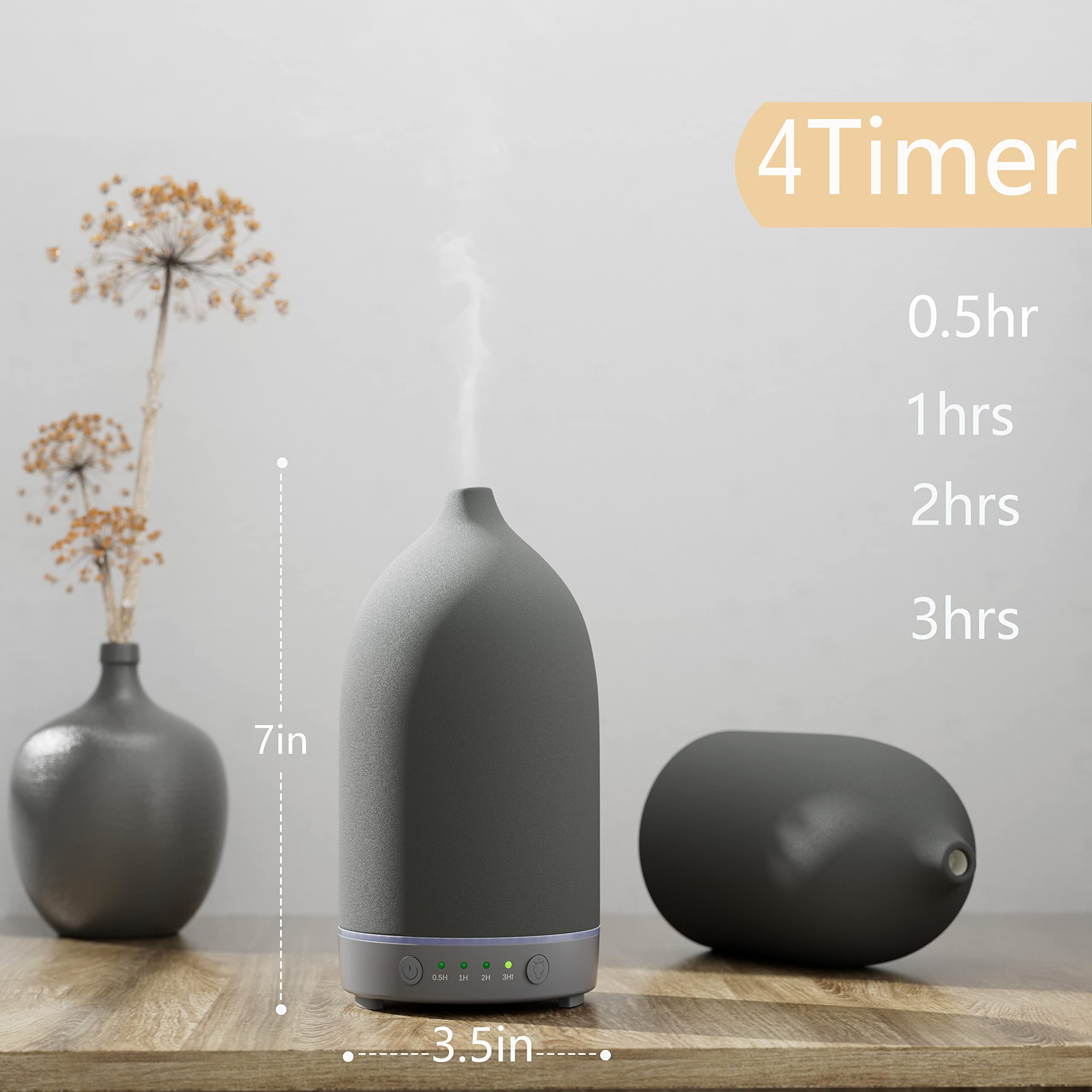 Diffuser emitting nano mist in a living room