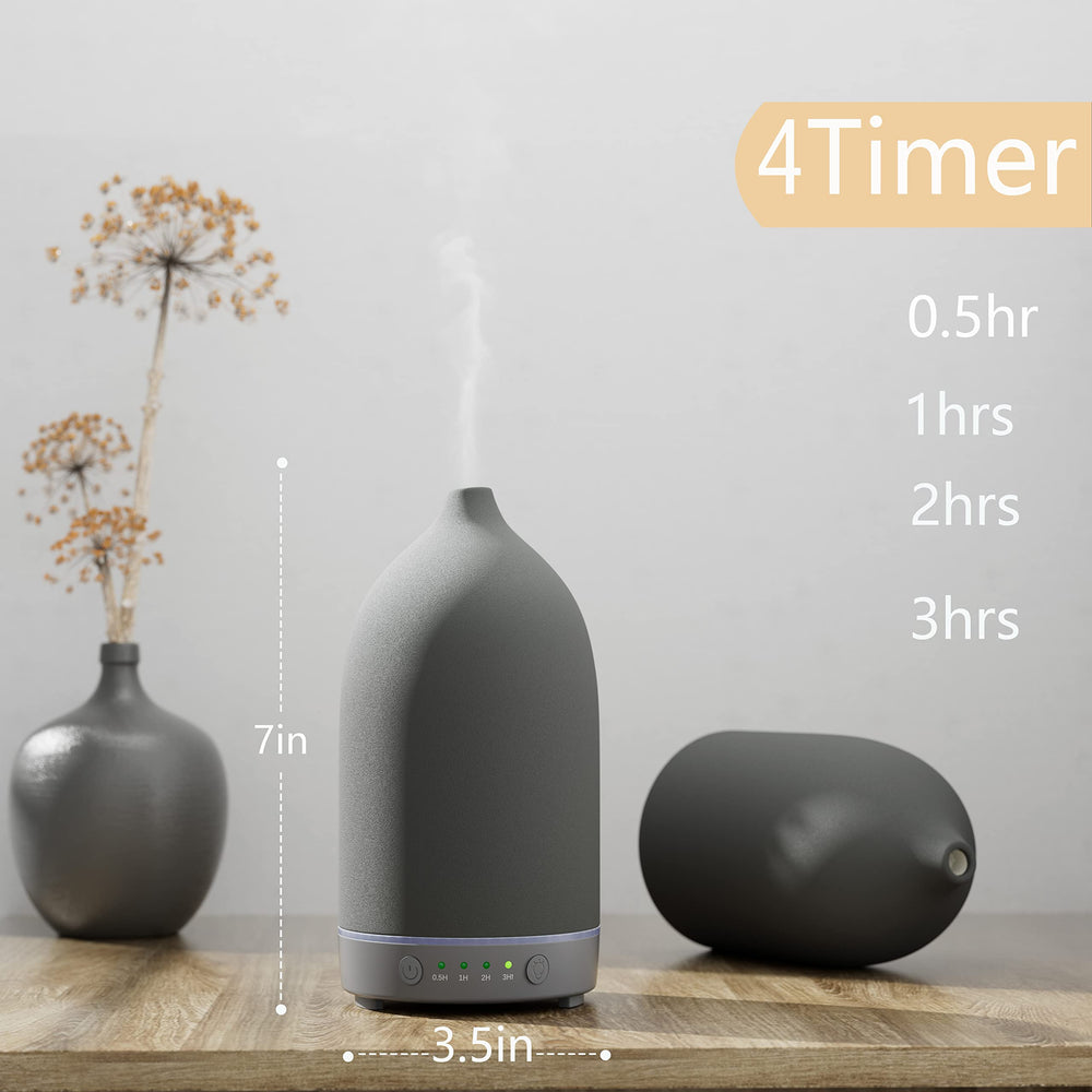 Diffuser emitting nano mist in a living room