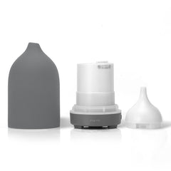 Illustration of 4 timer options on the diffuser (0.5h/1h/2h/3h)