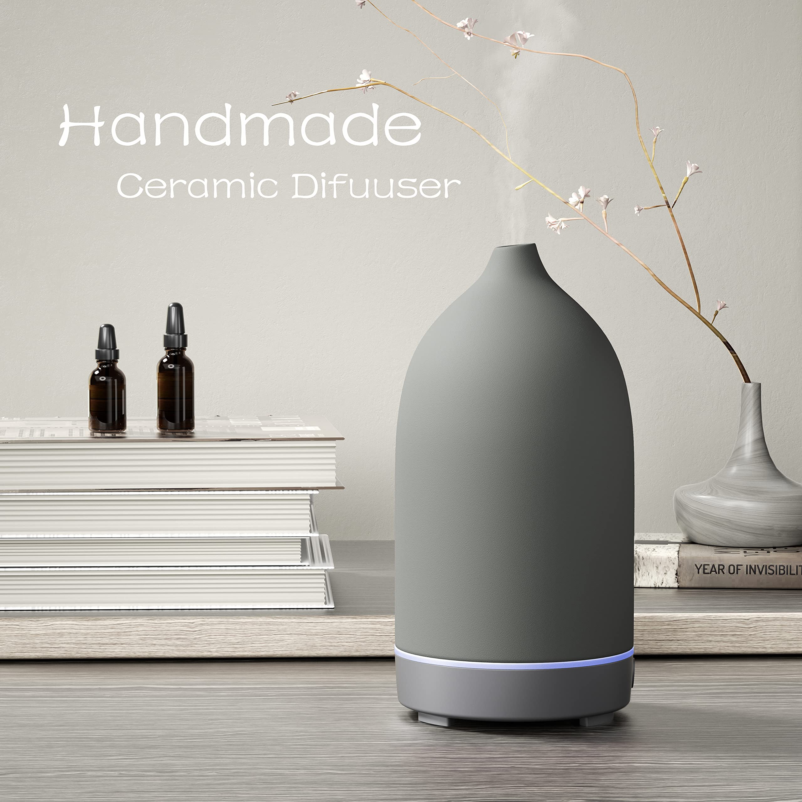 Whisper-quiet operation of diffuser in a cozy living space
