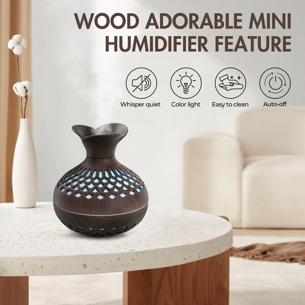 Aromatherapy diffuser with seven color LED lights