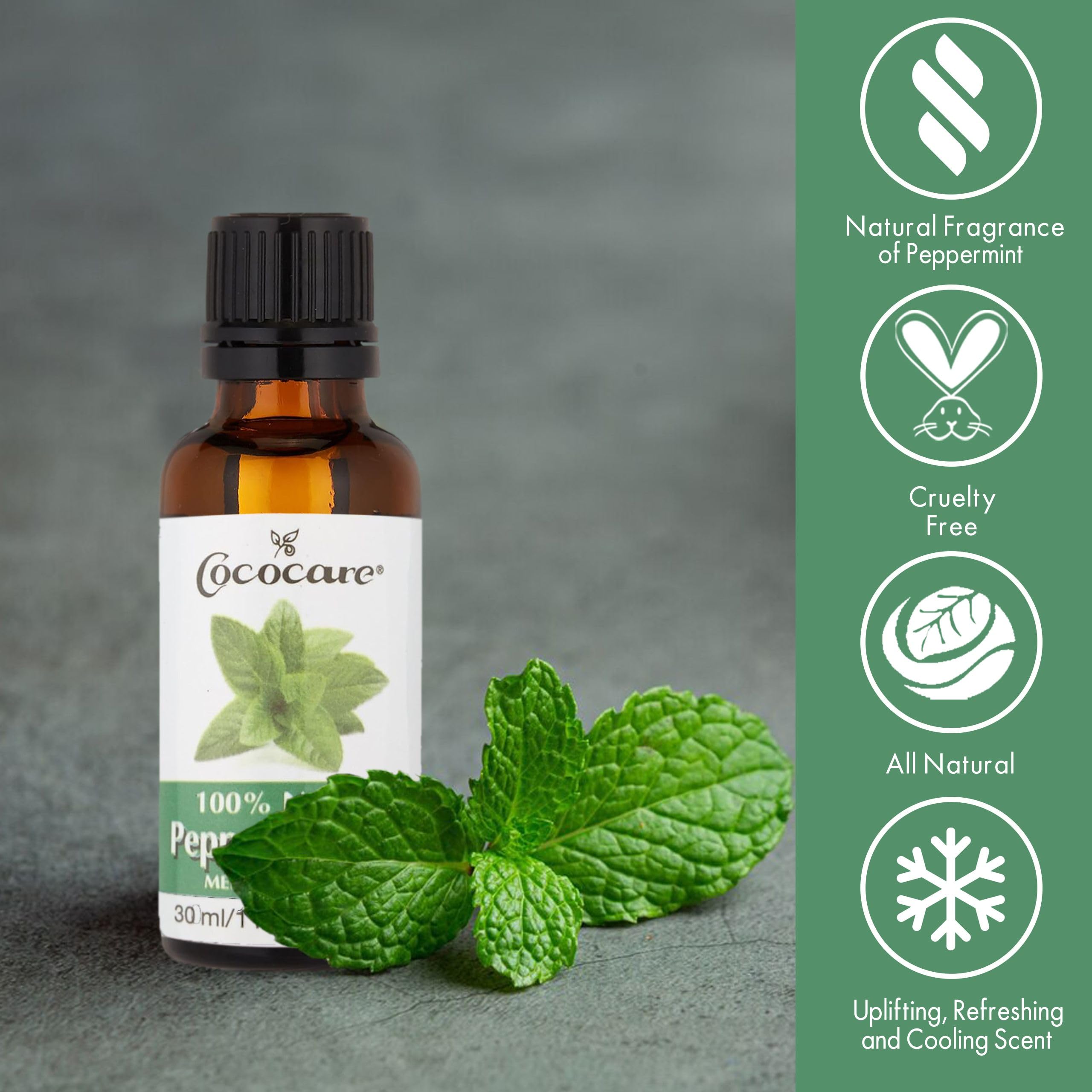 Aromatherapy diffuser with peppermint oil