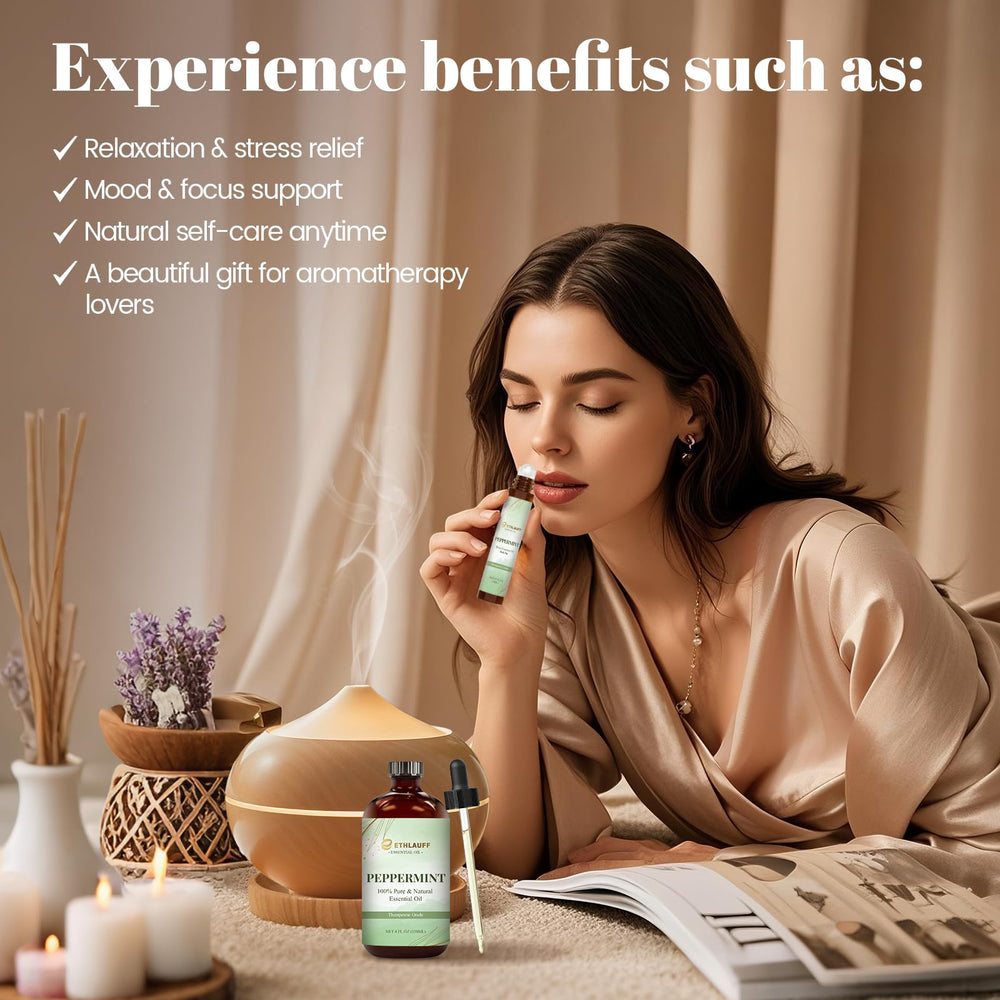 diffuser with peppermint essential oil