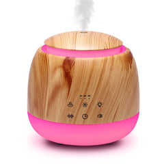 Aromatherapy diffuser and white noise machine in light brown